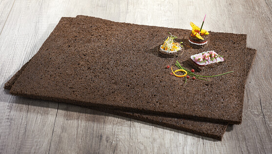Plaque de pain de mie au cacao et au malt 30 x 40 cm 