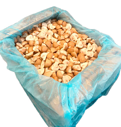 Champignon de paris brun coupé en quart Croq'bellas catégorie 1 France