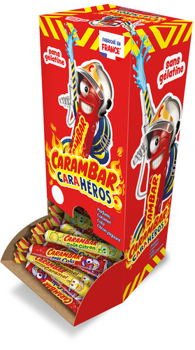 Carambar caraheros 3 parfums caramel, citron piquant, cola 
