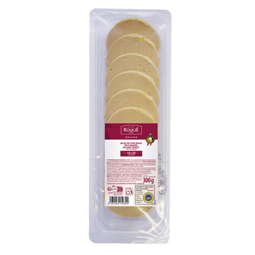 Bloc de foie gras de canard igp tranché 
