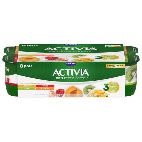 Yaourt aux fruits activia panaché bifidus 