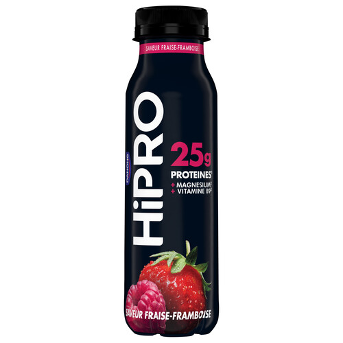 Yaourt à boire protéiné hipro fraise framboise 0% 