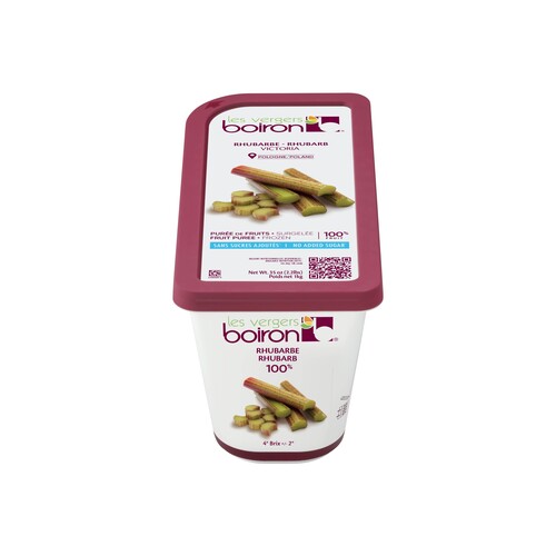 Purée de rhubarbe non sucrée 