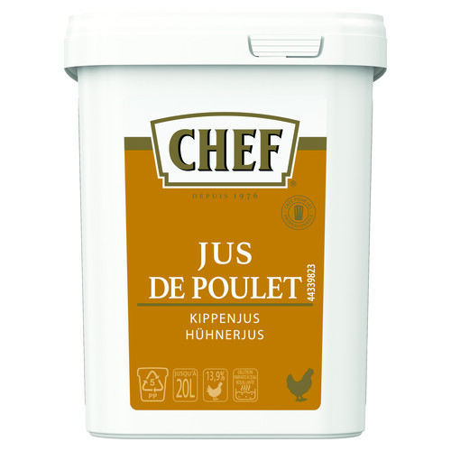 Jus poulet deshydrate pour 20 litres 
