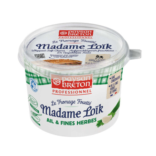 Fromage fouetté 25% Ail et fines herbes 