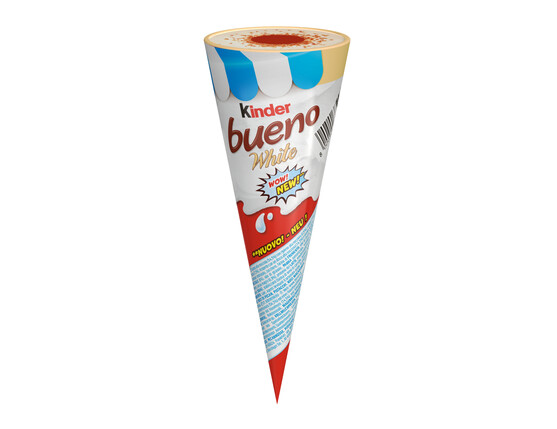 Cône kinder bueno blanc  