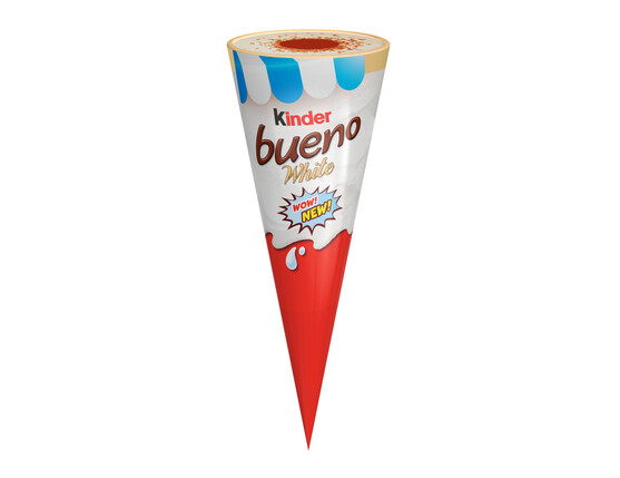 Cône kinder bueno blanc  