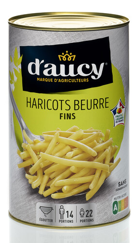Haricots beurre fins 100 % cultivé en France CE2 