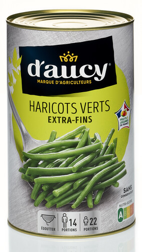 Haricots verts extra fins cultivé 100 % en France CE2 