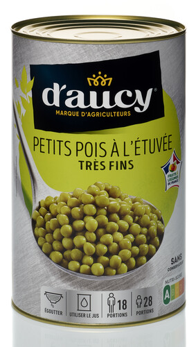 Petits pois très fins à l'étuvée CE2 cultivé 100 % en France CE2