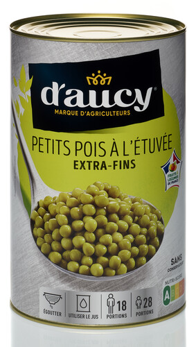 Petits pois extra fins à l'étuvée ce2 cultivé 100 % en France