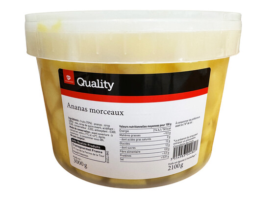 Ananas en morceaux  