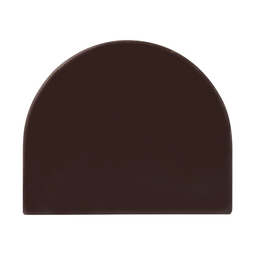 Embout rond pur chocolat noir 90 x 75 mm 