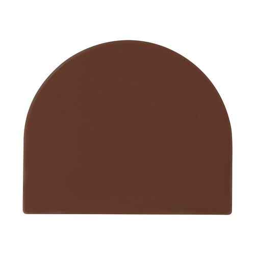 Embout rond pur chocolat lait 90 x 75 mm 