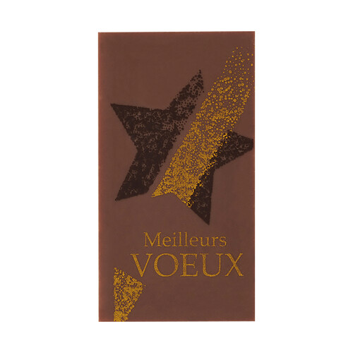 Rectangle meilleurs voeux chocolat au lait 