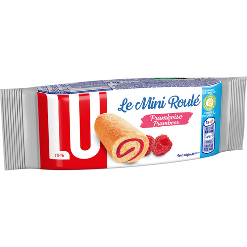 Mini roulé génoise à la framboise 