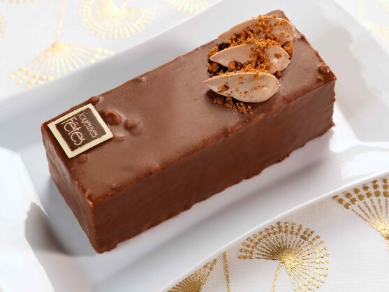 Bûche chocolat au lait et speculoos 18 cm 