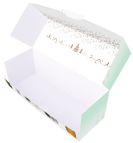 Boîte à bûche sapin 30 x 11 x 11 cm 