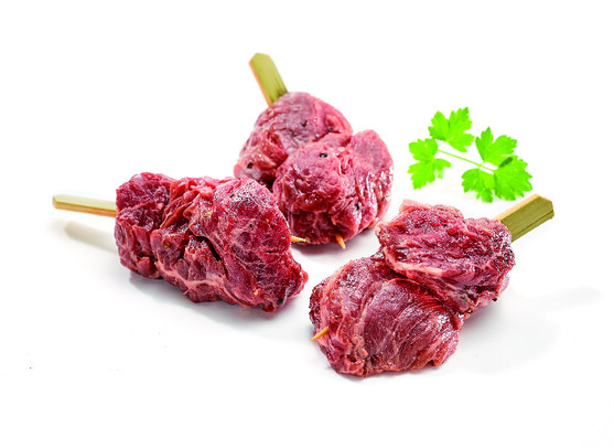 Brochette tapas onglet marine moutarde