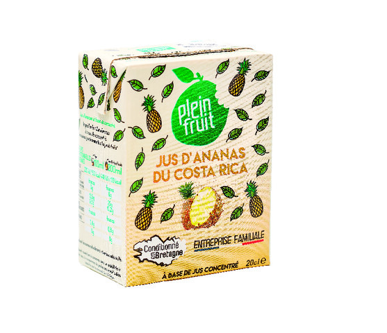 Jus ananas à base de concentré  