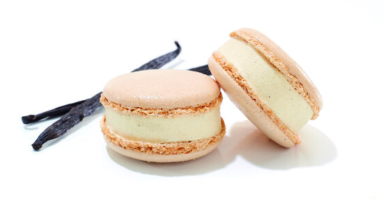 Macaron glace vanille