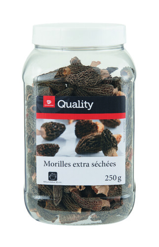 Morilles extra sechees tubo de 250 g 