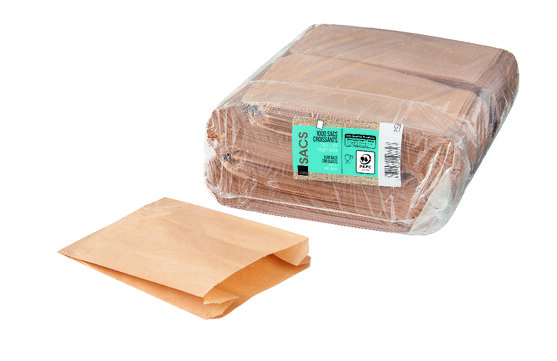 Sac croissant kraft 103