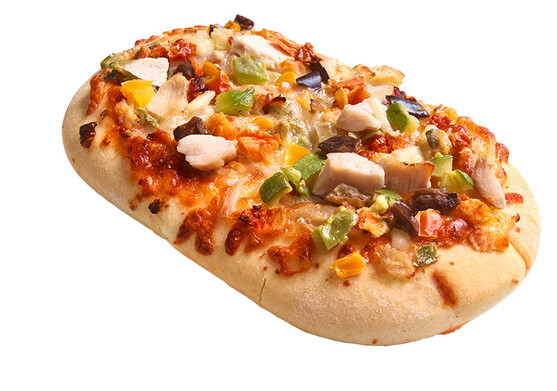 Fozza précuite aux légumes méditerranéens et au poulet 