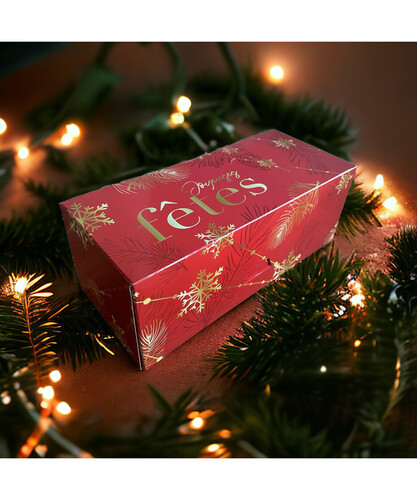 Boite à buche vermeil dimensions 30 x 11 x 10 cm 