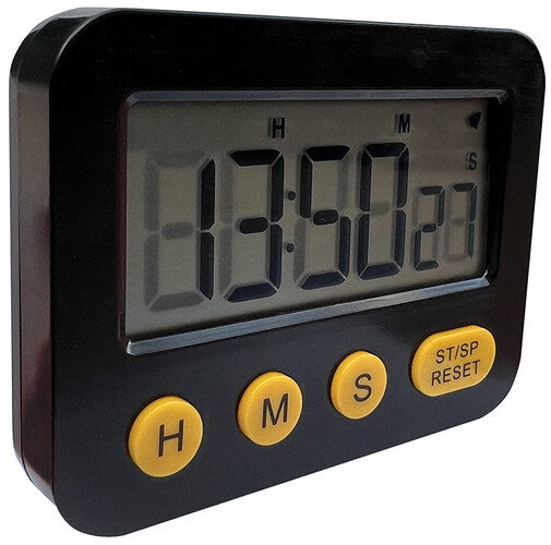 Minuteur digital heures minutes et secondes 