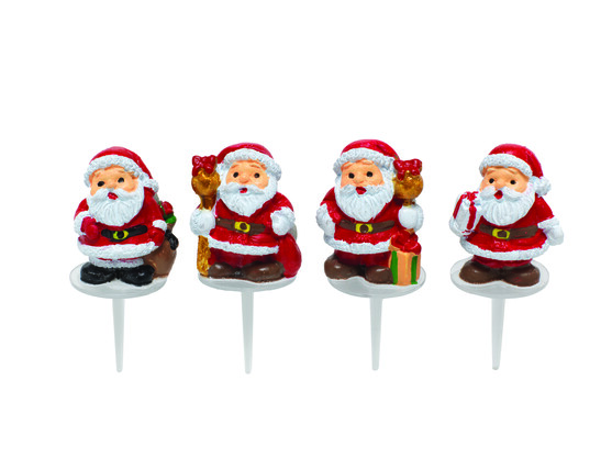 Père noël sceptre or 4 modèles différents 