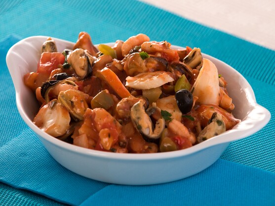 Salade de fruits de mer et au surimi 