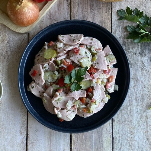 Salade de cervelas à la vinaigrette