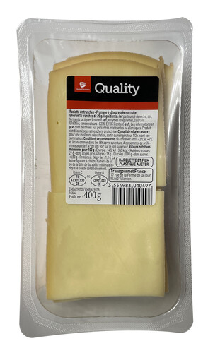 Raclette tranche 27% m.g. environ 16 tranches