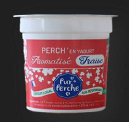 Yaourt aromatisé à la fraise  