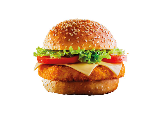 Poulet burger pané cornflakes halal 