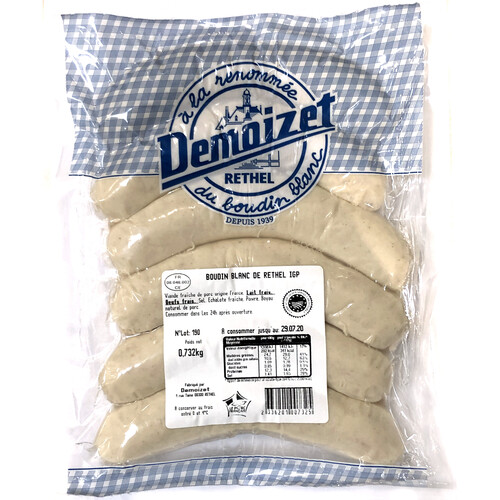 Boudin blanc viande de porc francaise igp 