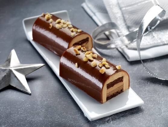 Bûchette gianduja caramel  