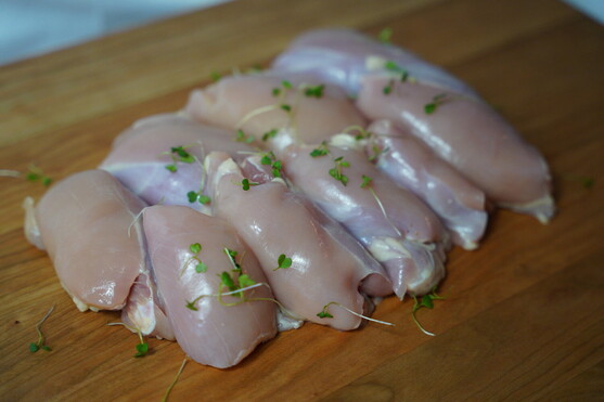 Haut de cuisses de poulet sans os sans peau 