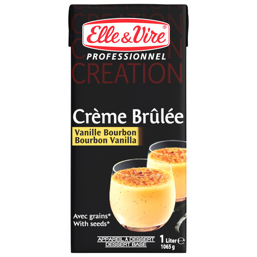 Préparation liquide pour crème brulée uht 