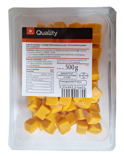 Dés de mimolette 14x14