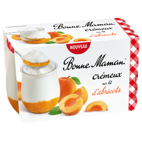 Cremeux sur lit d'abricots