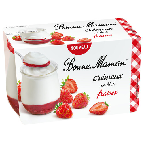 Cremeux sur lit de fraises  