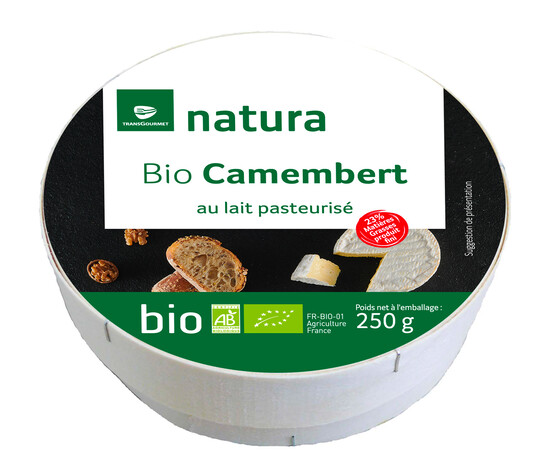 Camembert au lait pasteurisé bio 