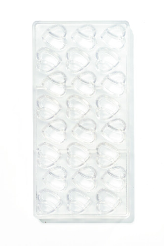 Plaque 24 C§urs St-Valentin 24 empreintes de 9.7 g dimension 29 x 29 x h. 18mm