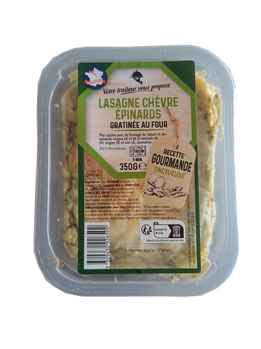 Lasagne chèvre épinard  
