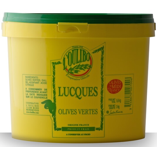 Olives vertes lucques calibre 30/34 