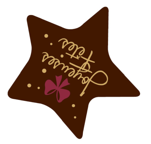 Décor étoile joyeuses fêtes  