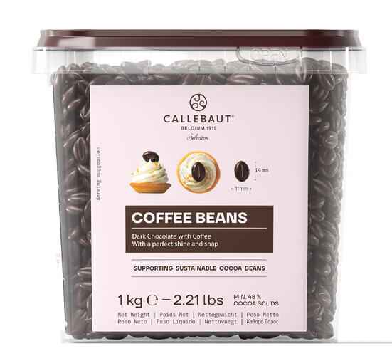 Grain de café chocolat noir  