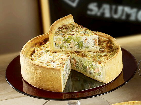 Tarte au saumon et brocolis  